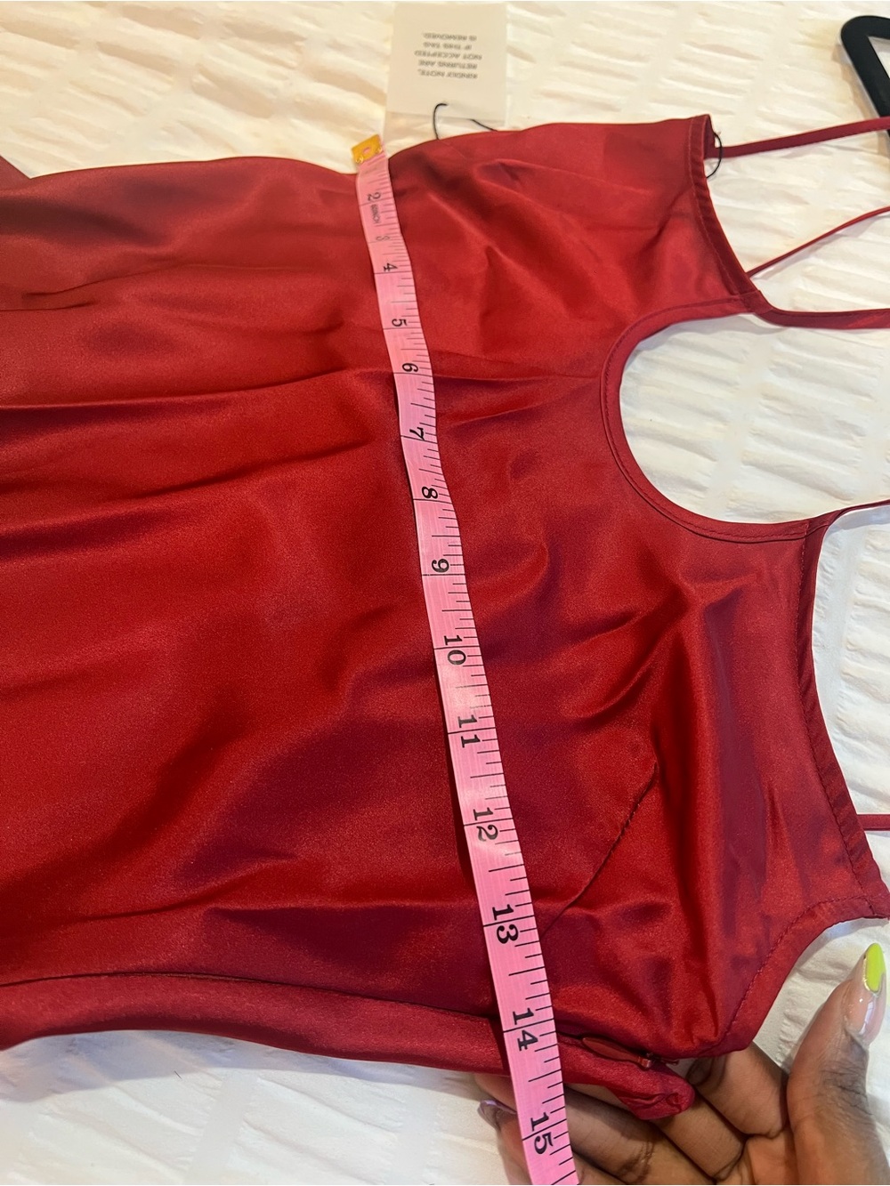 REVOLVE Ombré Red to Purple to Pink Satin Slip Maxi Dress - Picture 9 of 15